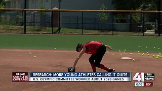 Study shows more young athletes calling it quits, U.S. Olympic Committee concerned