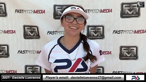 2027 Danielle Luevanos Shortstop and Outfielder Softball Recruiting Skills Video - Preps Academy