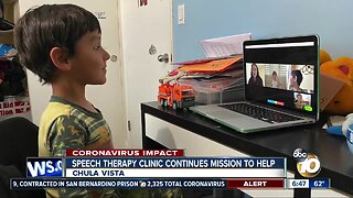 Chula Vista children's speech clinic uses teletherapy to continue their mission