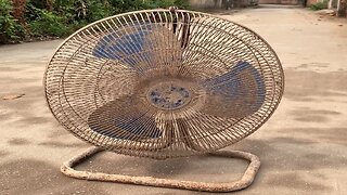 Restoration Of Old Industrial Electric Fans // Restore and Reuse Old Rusty Industrial Fans