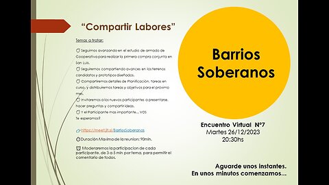 CBS - Encuentro Virtual 26-12-2023 - Compartir Labores