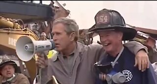 George Bush's Famous Bullhorn Speech At Ground Zero 9/14/01