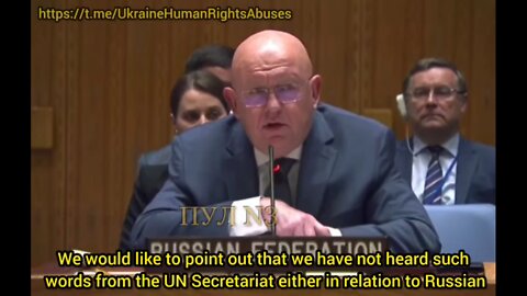 Russia blasts UN for "Zaporizhzhia power is Ukrainian" while not recognizing Russian & Syrian assets