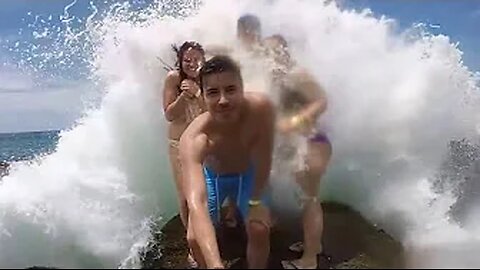 People Vs. Nature Fails: Taken Out By Wave | FailArmy