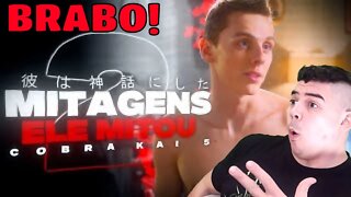 REACT AS INCRÍVEIS MITAGENS EM COBRA KAI 5 (5 TEMPORADA) - AMBRIEL - MELHOR DO MUNDO