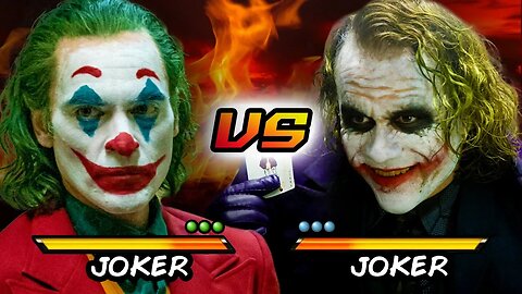 Joker Vs Joker | Joaquin Phoenix Vs Heath Ledger | Versus