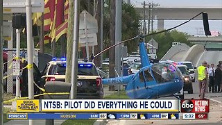 Helicopter crashes onto busy Tampa highway