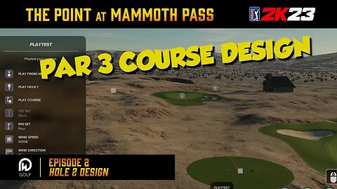 PGA 2K23 Course Designer | The Point at Mammoth Pass Par 3 Course - Hole 2 Design