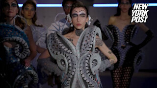 COVID chic? Creepy clothes kick off Paris Fashion Week