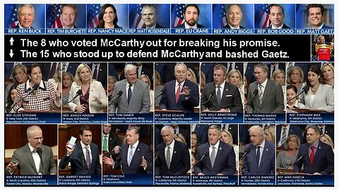 Highlights: Debate to oust Speaker McCarthy (15 Republicans vs. Rep. Matt Gaetz) October 3, 2023