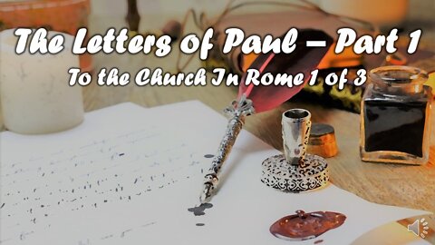"OnFire Cafe" Paul's Letters to Rome 1 of 3