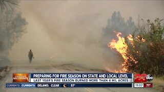 Preparing for fire season on state and local level, last year's fire season burned more than 4M acres