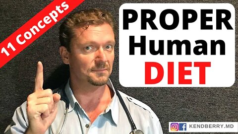 The PROPER HUMAN DIET (11 Concepts You Need) 2021