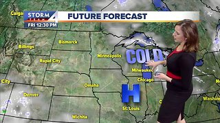 Clouds return, wind chills in the teens Thursday