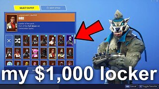 My $1,000 locker showcase in Fortnite