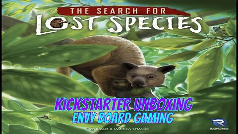 The Search for Lost Species Kickstarter Unboxing