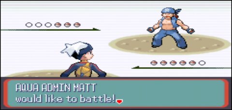 Pokemon Sapphire - Team Aqua Admin 1st Battle: Matt