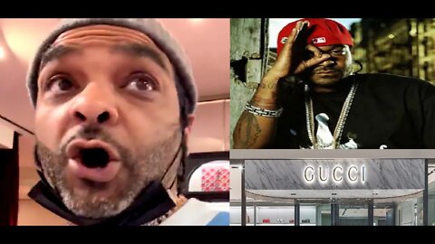 BOYCOTT OVER? Self-Proclaimed Blood Gang Rapper JIM JONES Cries Racism at Gucci Store #shorts