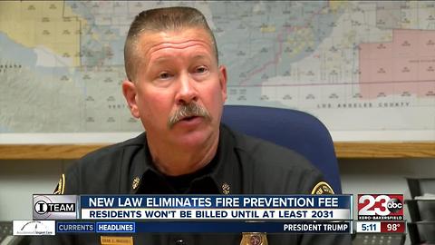 New law suspends the Fire Prevention Fee, what does that mean for Kern County residents?