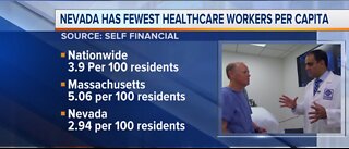 Report: Nevada has fewest healthcare workers per capita
