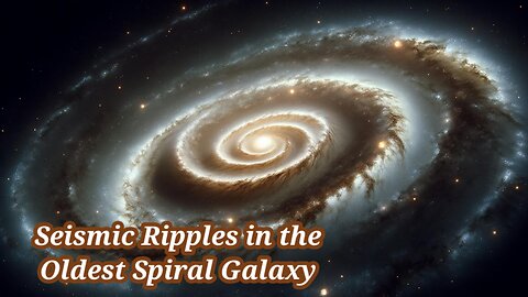 Unraveling the Universe: Seismic Ripples in the Oldest Spiral Galaxy