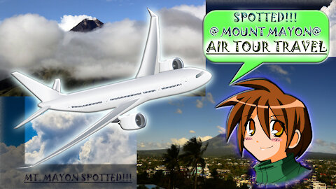 SPOTTED!!! Mt. Mayon "Air Tour Travel"