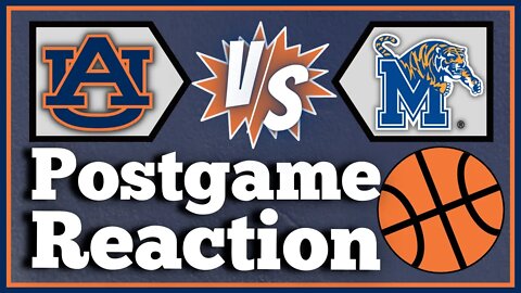 Auburn Basketball vs. Memphis | Holiday Hoopsgiving | POSTGAME REACTION LIVESTREAM