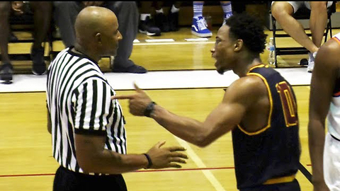 DeMar DeRozan THROWS Basketball at Ref During Heated Drew League Game