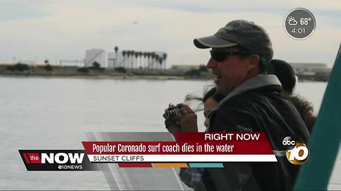 Beloved Coronado surf coach dies in the water