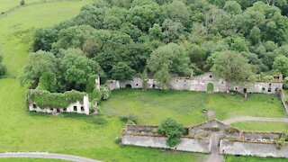 Epic drone footage captures ancient castle ruins in Ireland