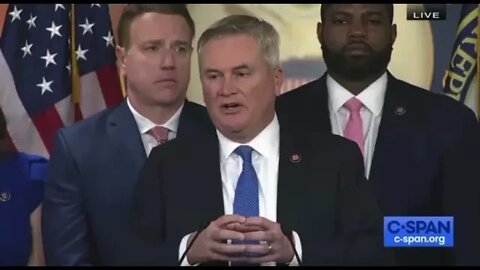 Rep. James Comer (R) KY at the press conference this morning on the Biden Family Investigation