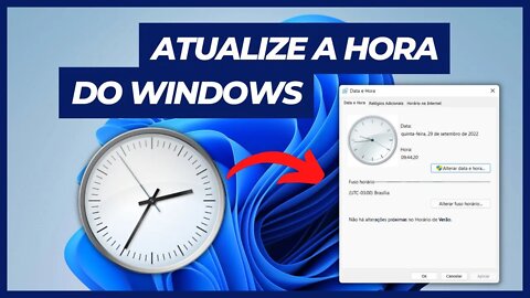 COMO ATUALIZAR A HORA NO WINDOWS