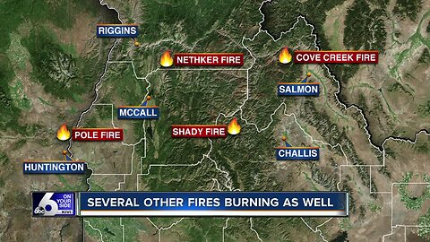 Nethker Fire continues to burn between Riggins and McCall