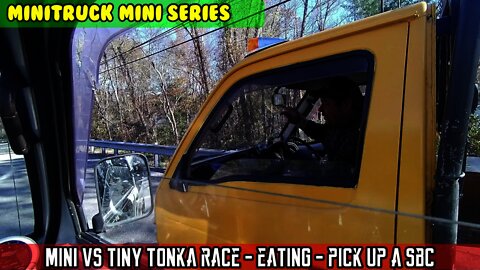 Mini-Truck (SE05 E10) Mini VS Tiny Tonka RACE! Back to jeffros cobb shop to pick up a SBC 350