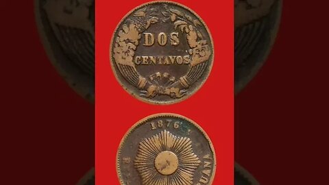 PERU 2 CENTAVOS 1876.#shorts @COINNOTESZ #peru