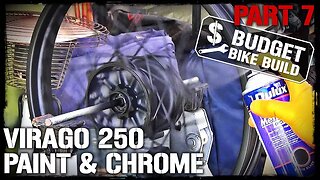 Virago 250 Build - PART 7. PAINT & CHROME!