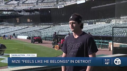Mize 'feels like he belongs' in Detroit