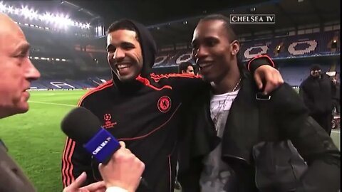 When Drake Was Shocked By Didier Drogba #chelsea #drake #drogba