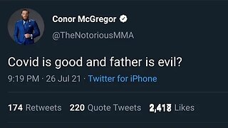 Conor Mcgregor throws low blow at Khabib Nurmaogmedov’s father Abdulmanap