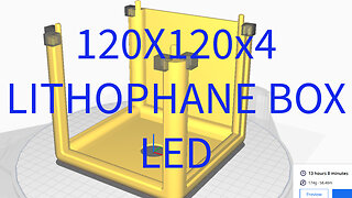 Lithophane Box X4 120mmX120mm With LED