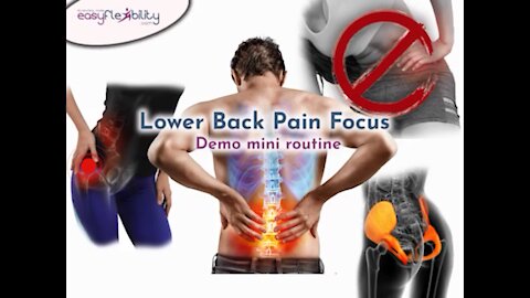 Lower back pain focus, demo mini routine