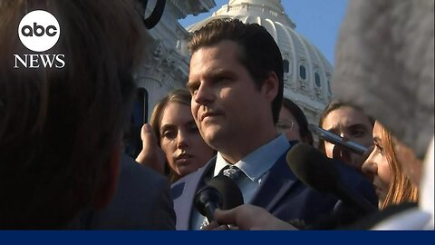 Rep. Matt Gaetz gives remarks after House votes to remove McCarthy as speaker ABCNL
