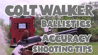 Colt Walker Ballistics, Accuracy, Shooting Tips