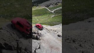 Colorado Imogene pass, poser rock drone footage