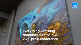 Everything Samsung announced at their CES 2021 press conference