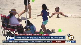 Some breaking the rules at the beach Memorial Day weekend