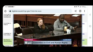 I testified at City Council Chambers this afternoon voicing my Opposition to Intro 632. 12/8/22