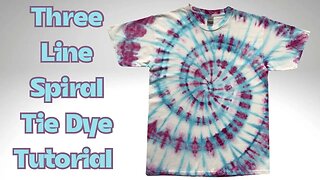 Tie-Dye Designs: Plum Blosson Spiral Single Color Ice Dye