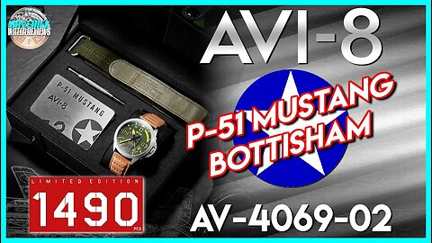 Best Looking Yet! | AVI-8 P-51 Mustang Bottisham Limited Edition 50m Automatic Unbox & Review