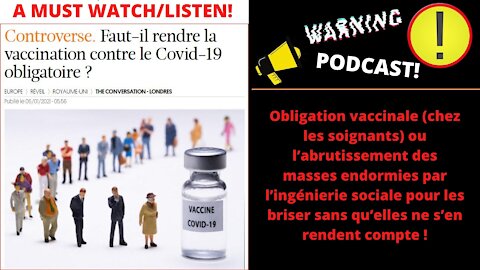Obligation vaccinale chez les soignants en FRANCE| Mon avis